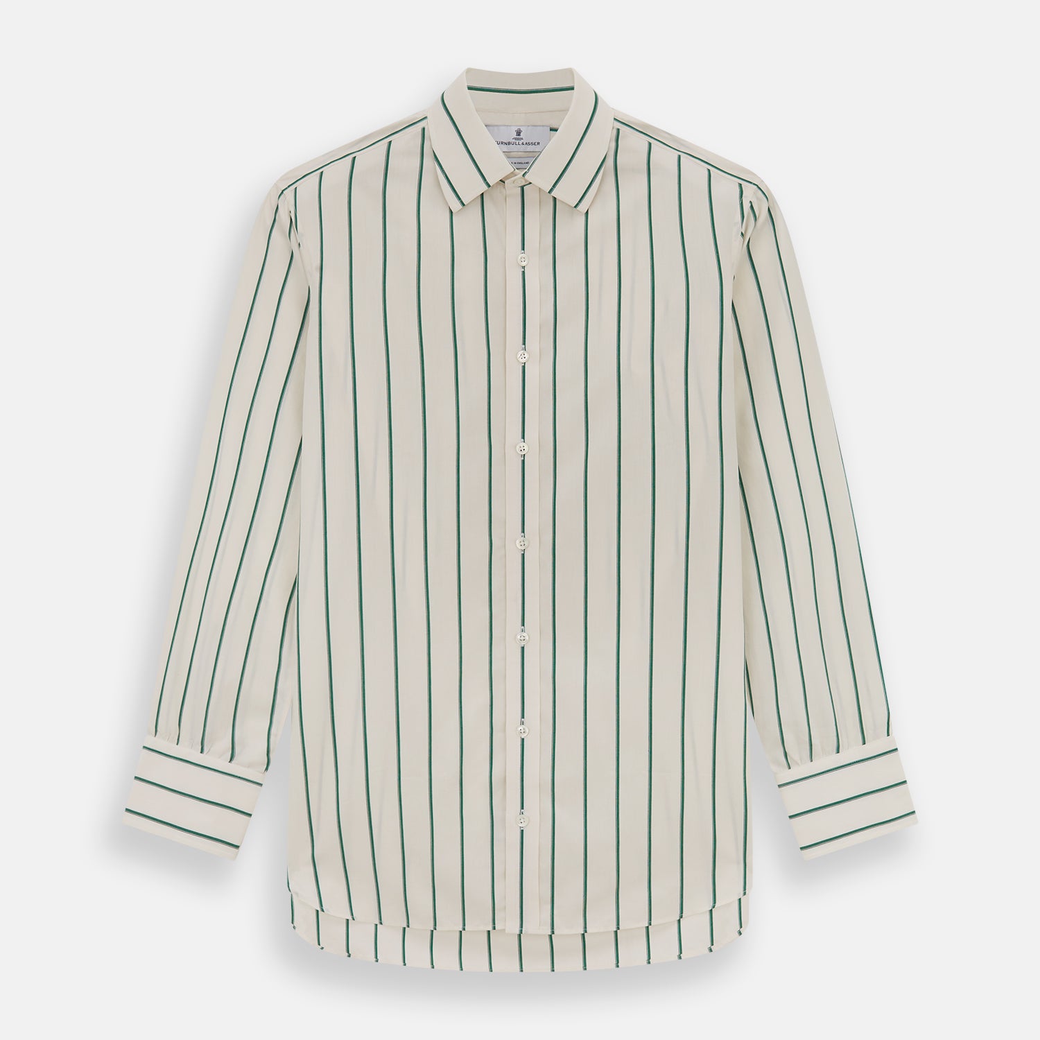 Image 1 of product Green Track Stripe Mayfair Shirt