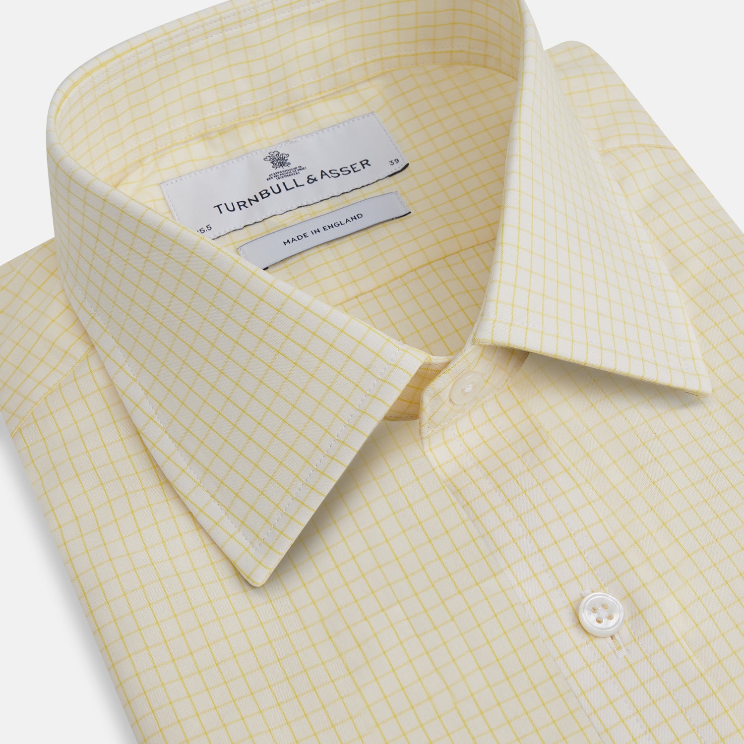 Image 2 of product Yellow Graph Check Mayfair Shirt