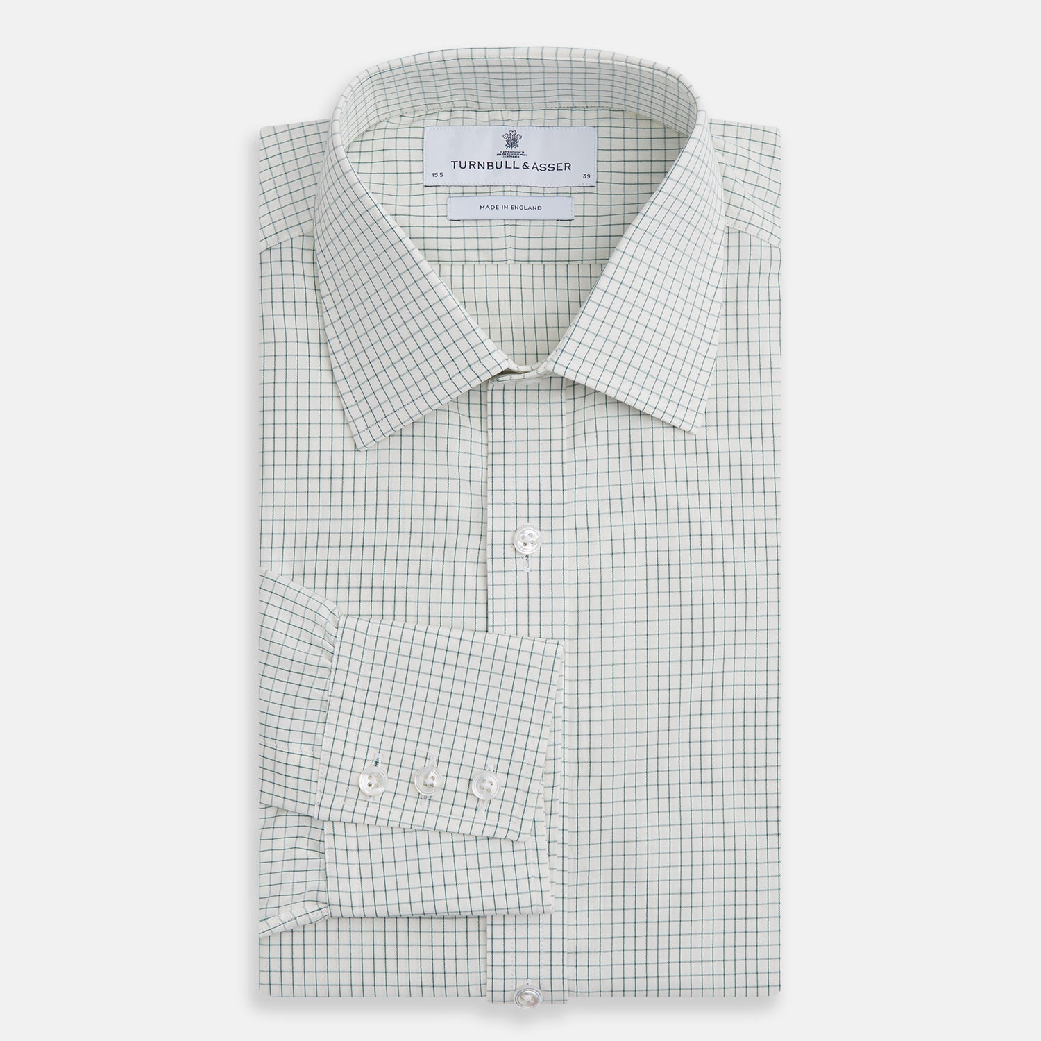 Image 4 of product Dark Green Graph Check Mayfair Shirt