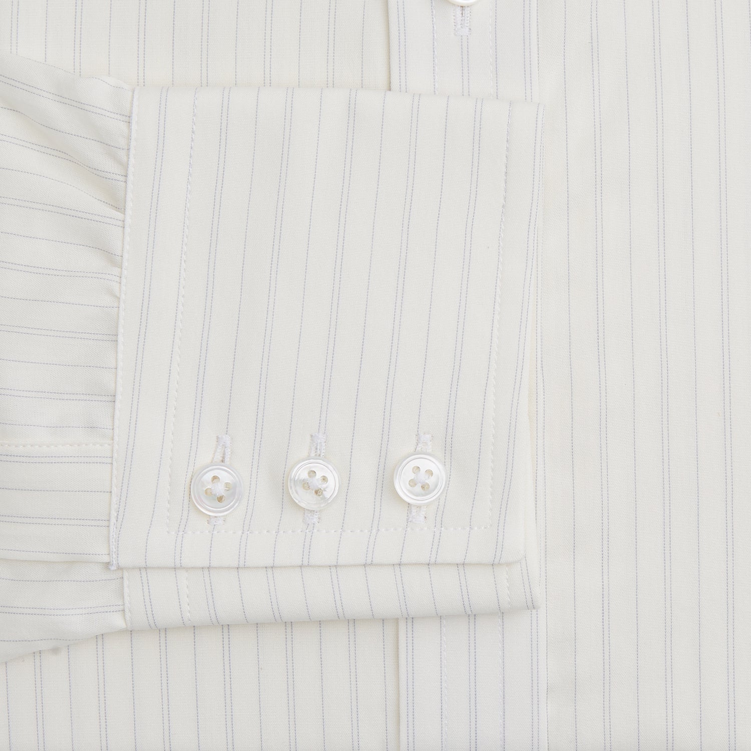 Image 3 of product Pale Blue Fine Track Stripe Mayfair Shirt