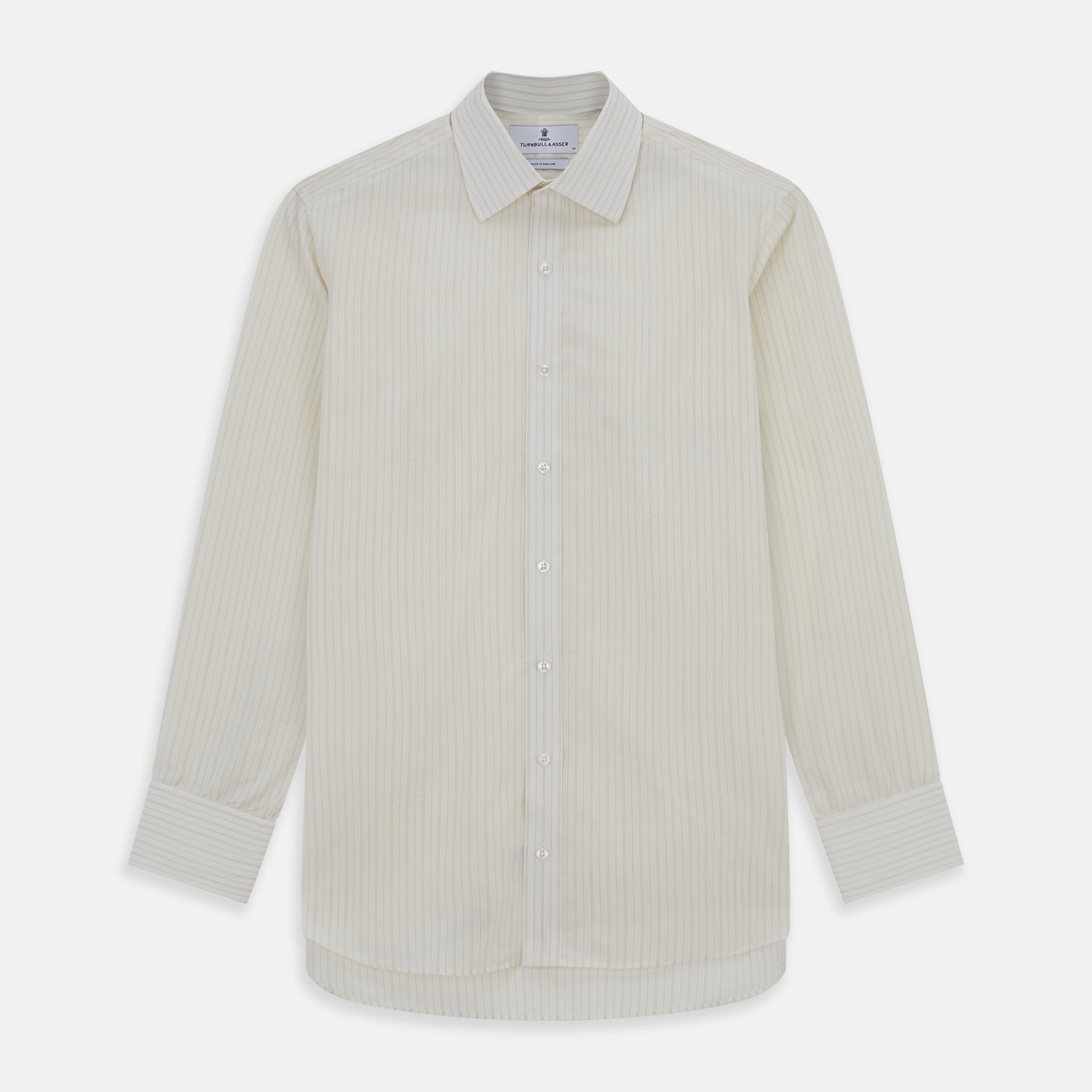 Image 1 of product Pale Blue Fine Track Stripe Mayfair Shirt