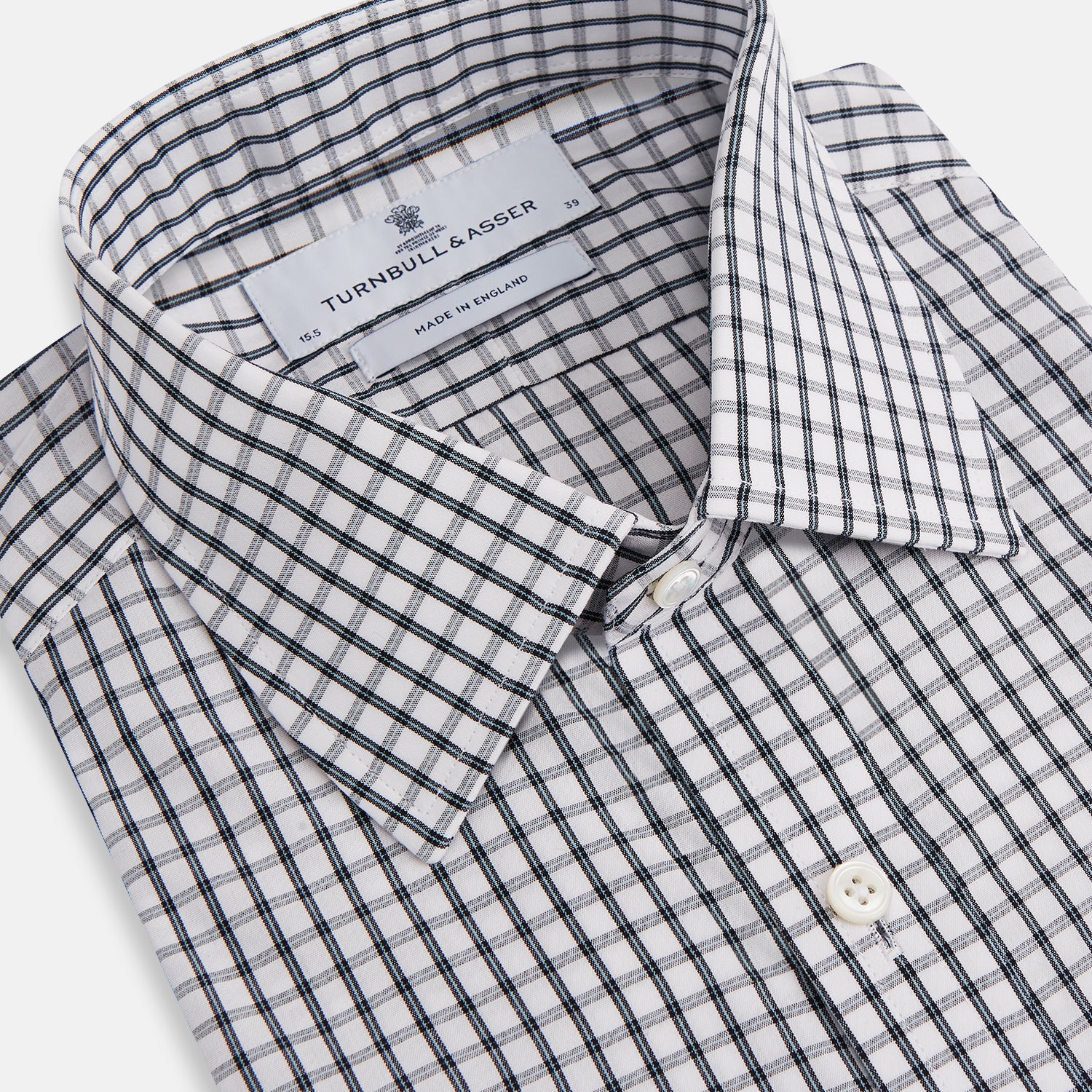 Image 2 of product Midnight Blue Double Graph Check Mayfair Shirt