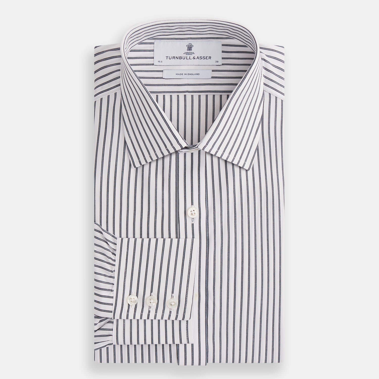 Image 4 of product Midnight Blue Halo Stripe Mayfair Shirt