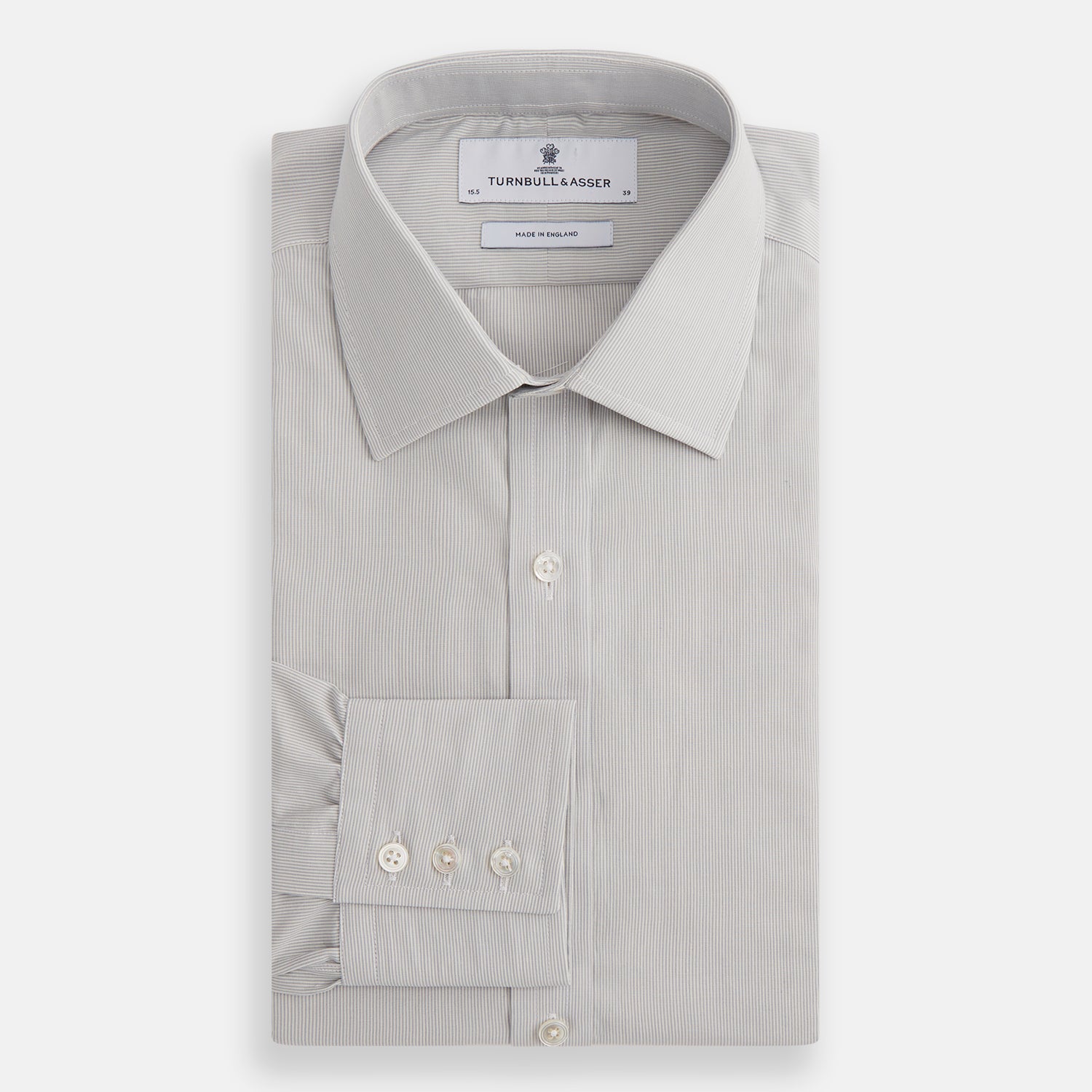 Image 4 of product Pale Blue Fine Stripe Mayfair Shirt
