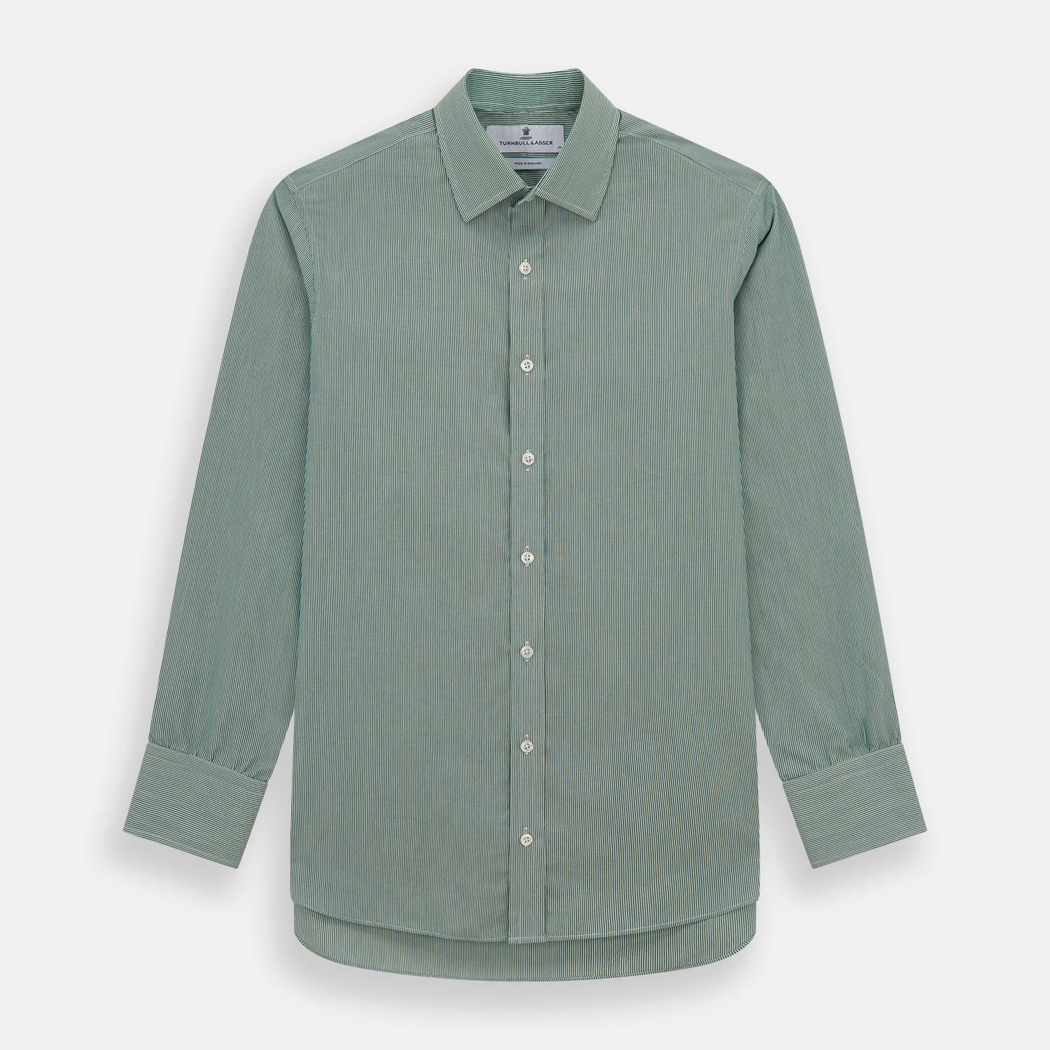 Image 1 of product Green Fine Stripe Mayfair Shirt