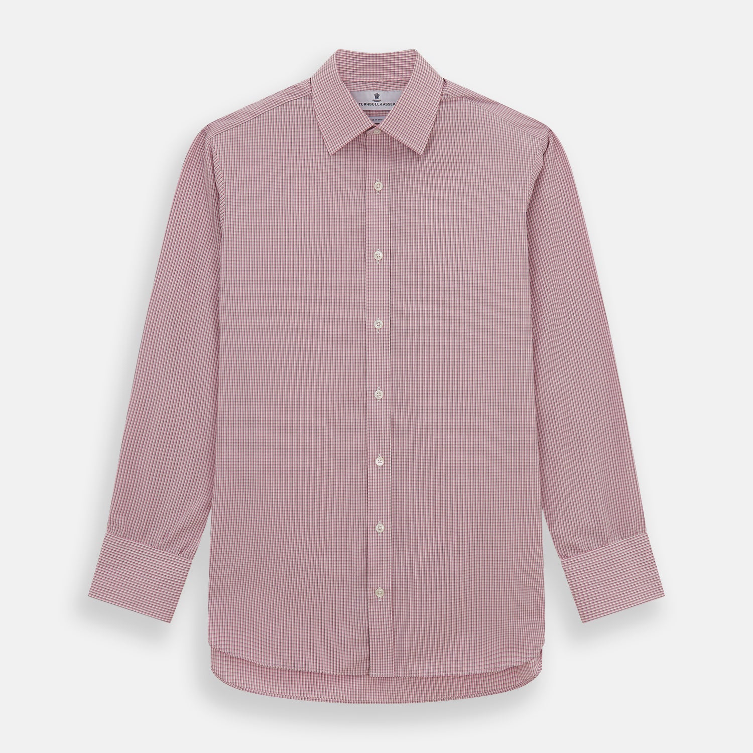 Image 1 of product Pink Fine Graph Check Mayfair Shirt