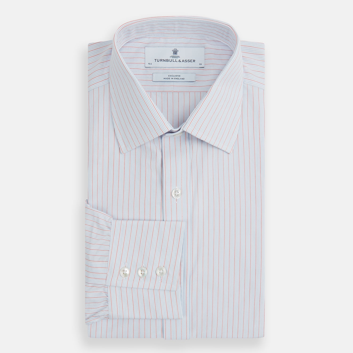 Image 4 of product Red Multi Pinstripe Mayfair Shirt