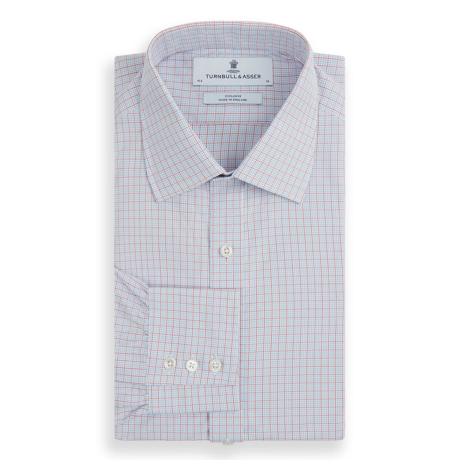 Image 4 of product Red Multi Graph Check Mayfair Shirt