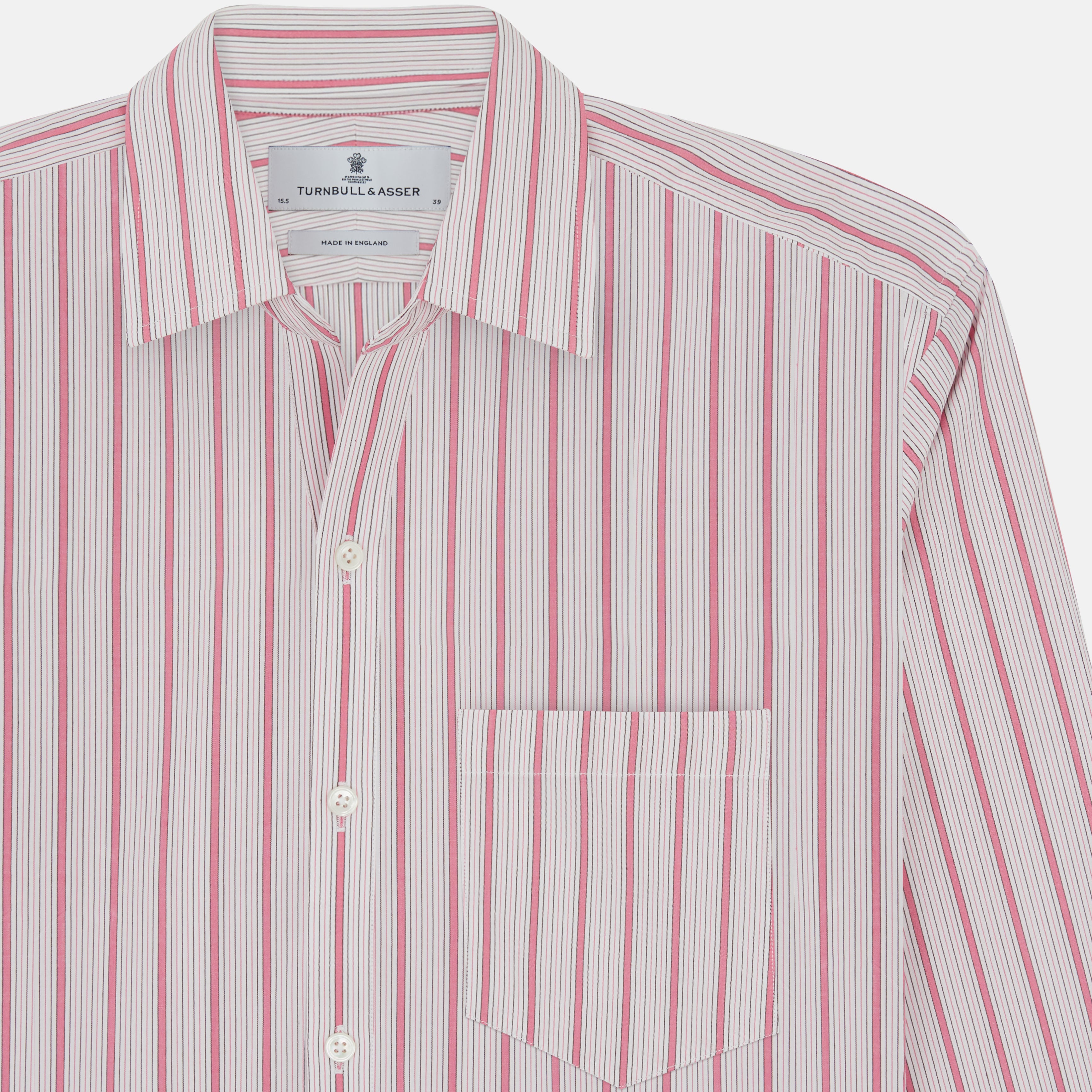 Image 4 of product Pink Multi Track Stripe Chelsea Shirt