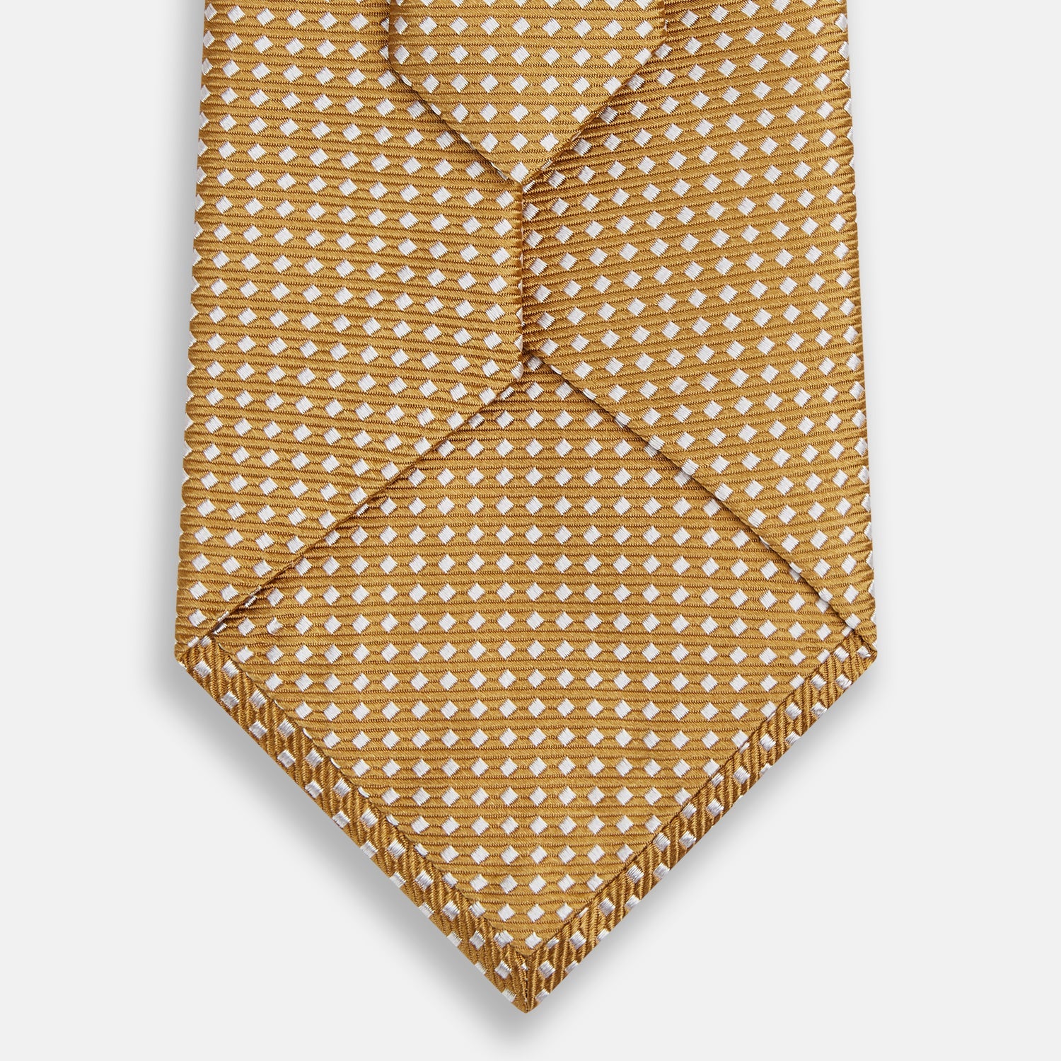 Image 4 of product Light Brown and White Diamond Silk Tie