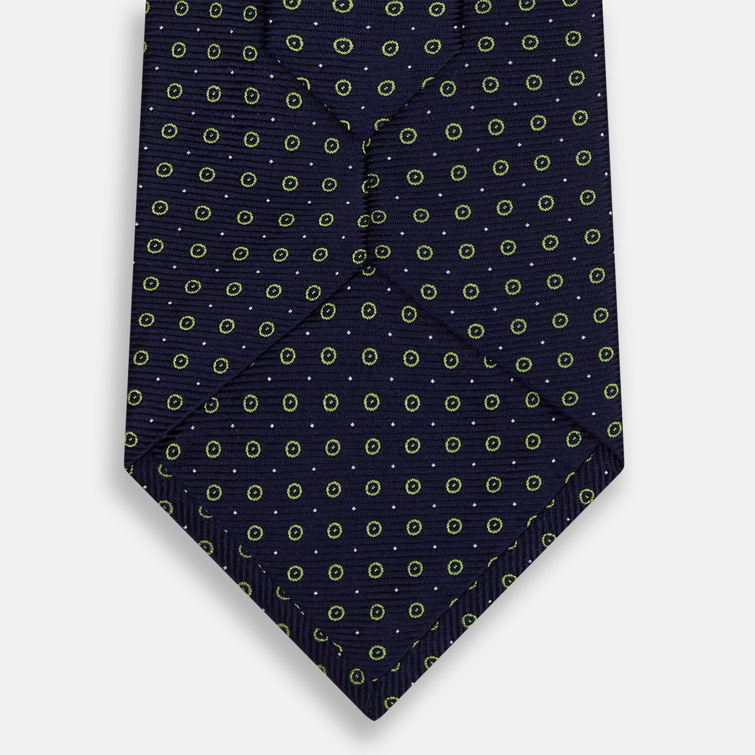 Image 3 of product Navy and Light Green Circle Silk Tie