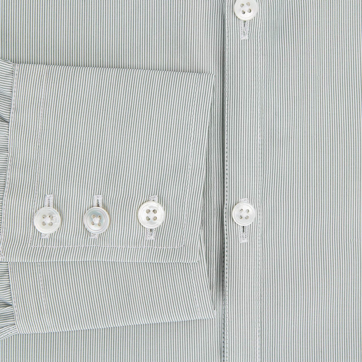 Image 4 of product Dark Green Hairline Stripe Westminster Shirt