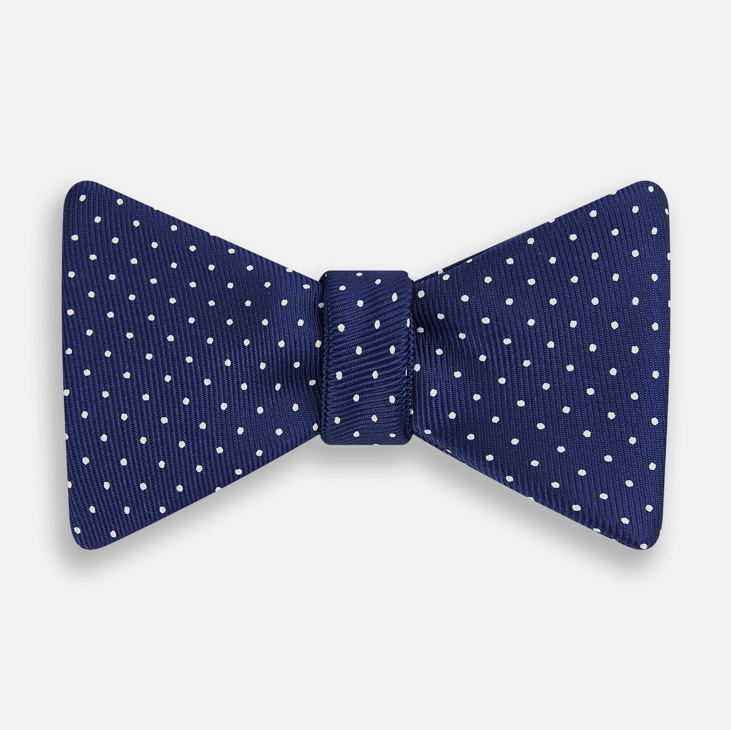 Image 1 of product Azzurro and White Spot Silk Bow Tie