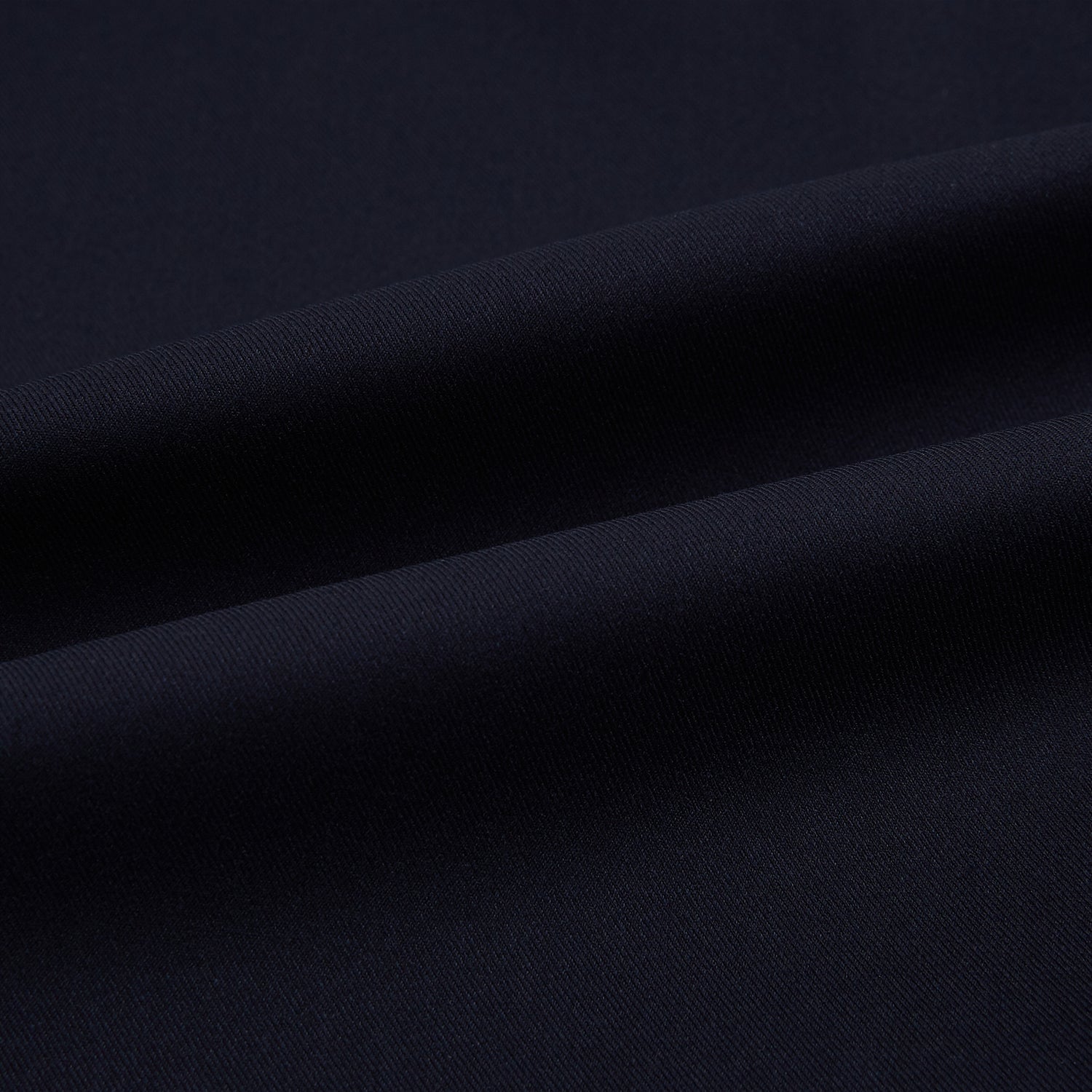 Image 8 of product The Navy Twill Windsor Shirt by Turnbull & Asser features long sleeves, a button-up front, British craftsmanship, and a refined Windsor collar, shown in dark navy on a plain white background.