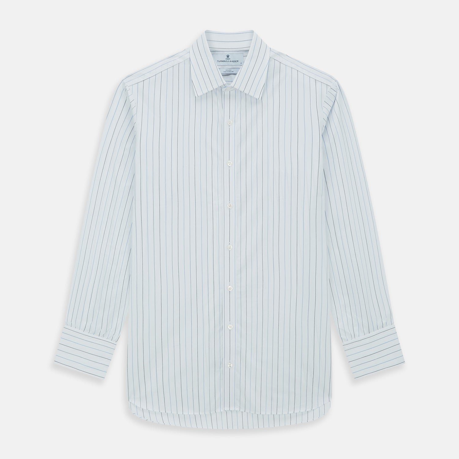 Image 1 of product Blue Wide Pinstripe Mayfair Shirt
