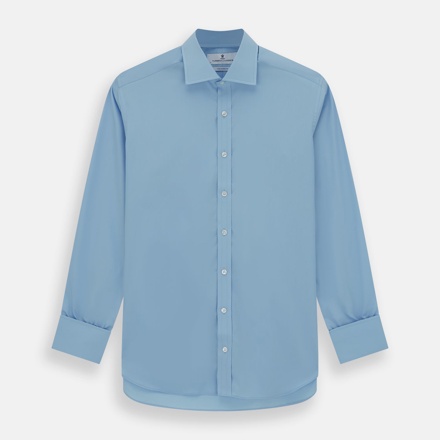 Image 1 of product Dr. No Blue Cotton Shirt With Cocktail Cuff As Seen On James Bond