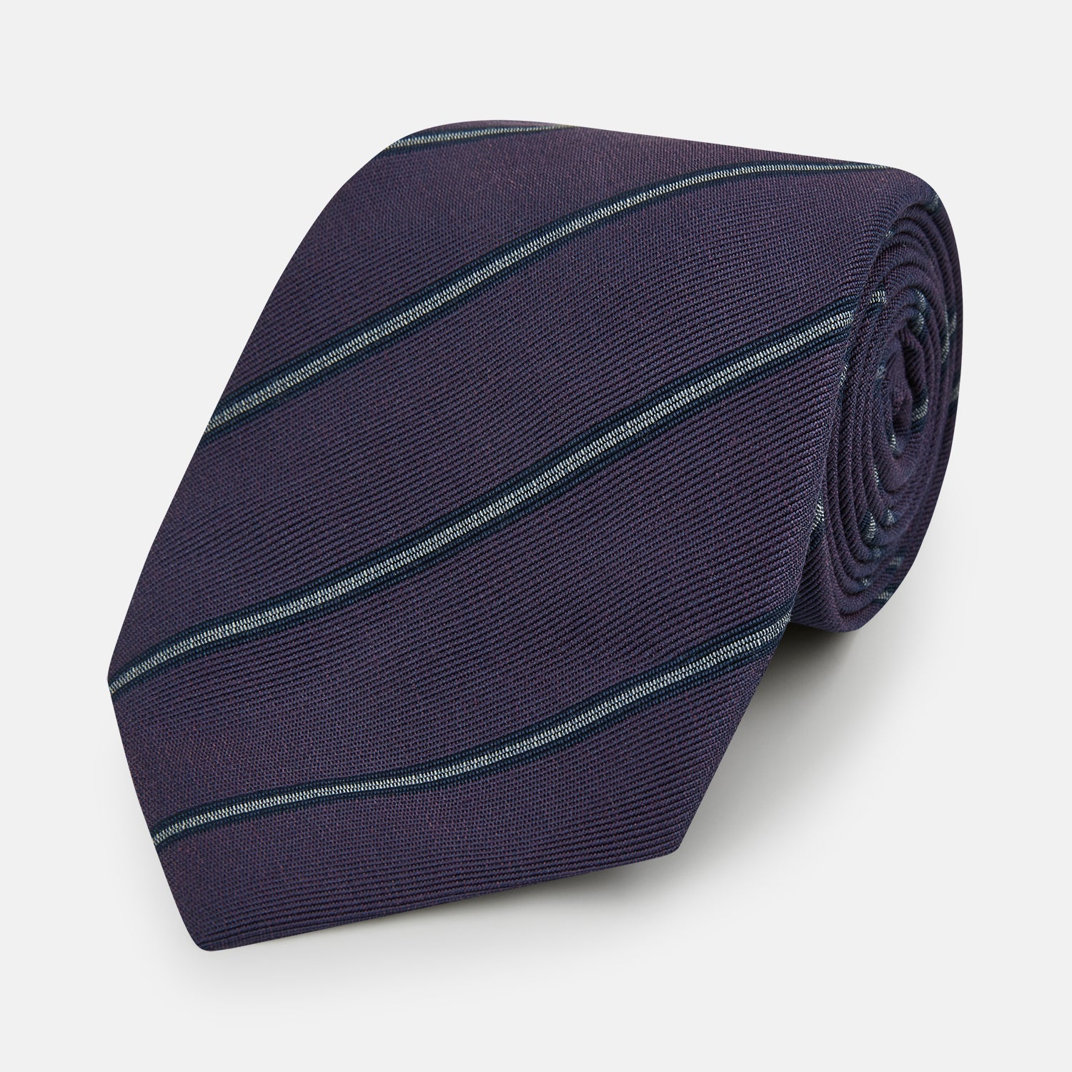 Image 1 of product Purple Multi Stripe Silk Blend Tie