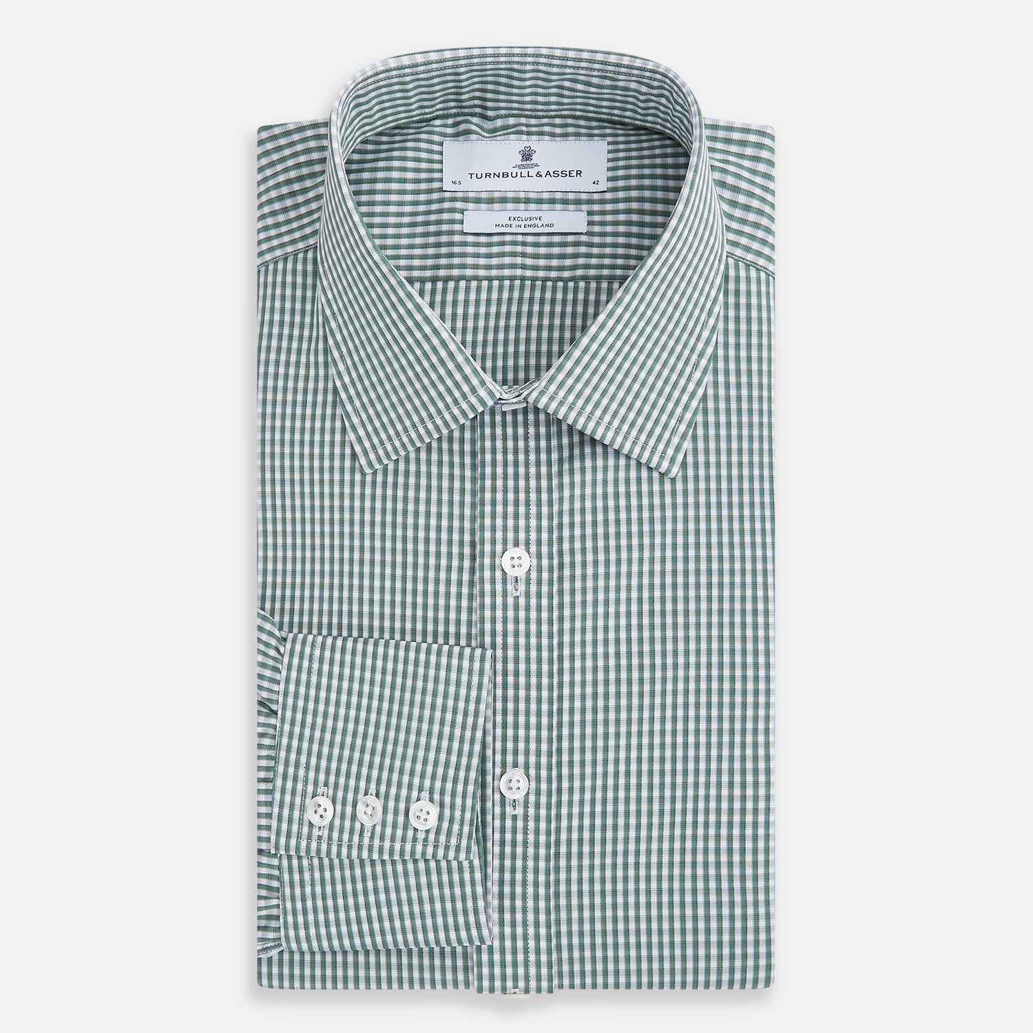 Image 5 of product Green Fine Check Mayfair Shirt