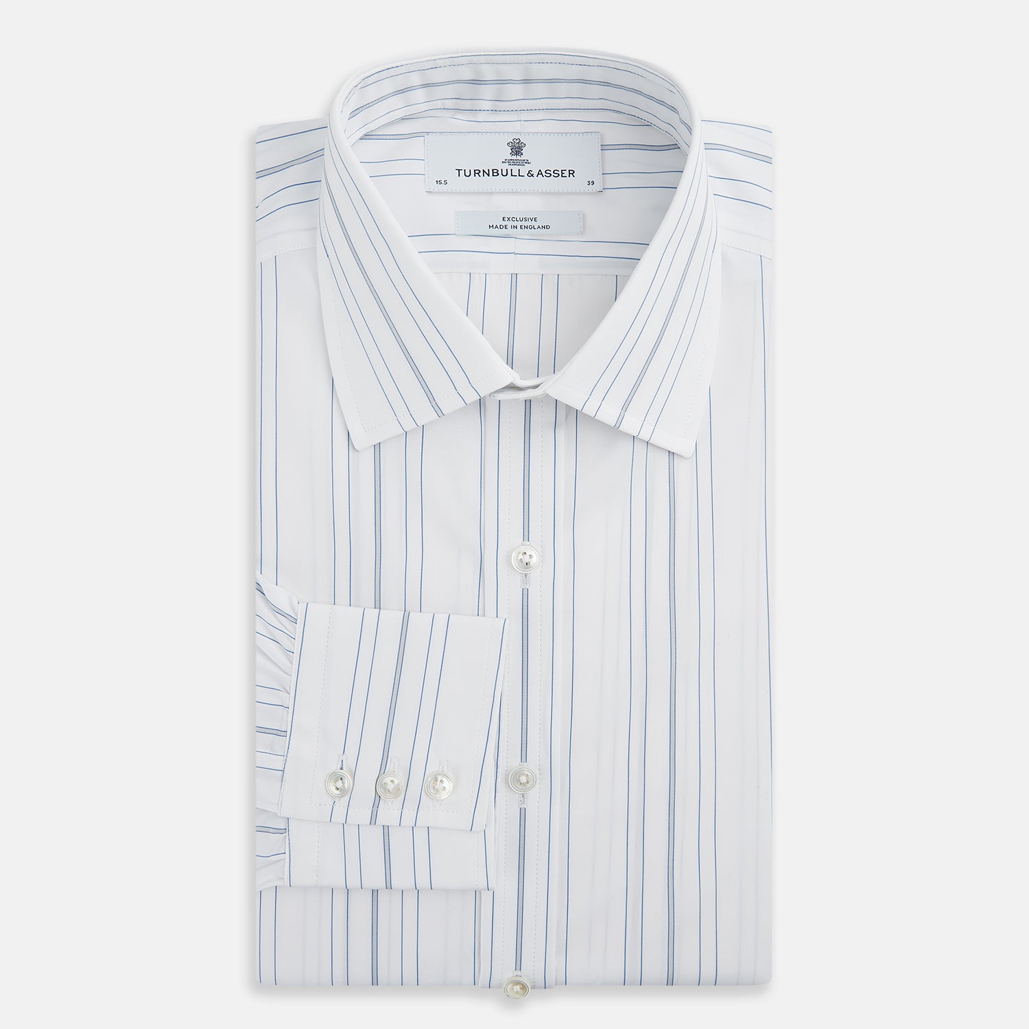 Image 5 of product Pale Blue Multi Stripe Mayfair Shirt