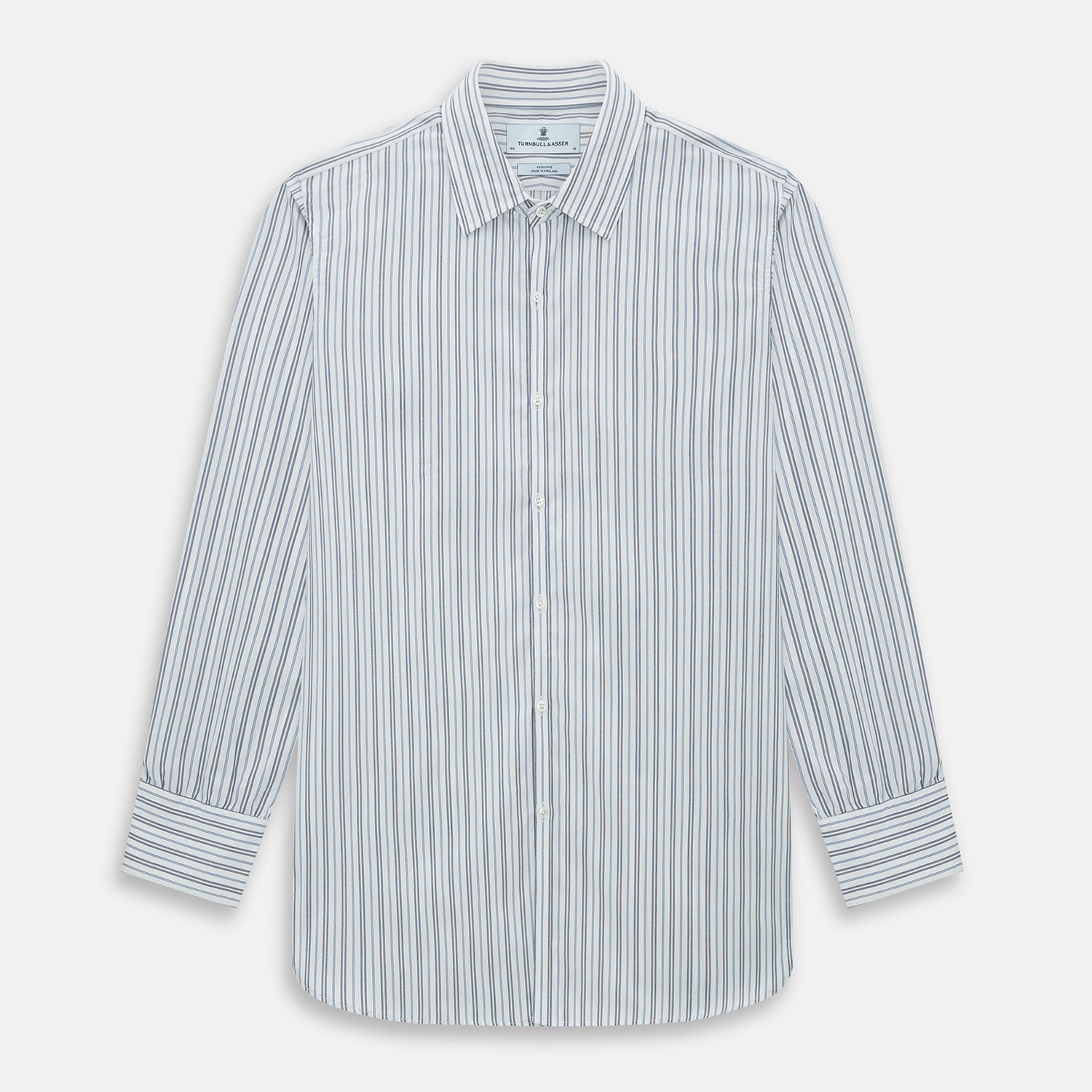Image 1 of product NAVY AND LIGHT BLUE MULTI TRACK STRIPE WESTMINSTER SHIRT