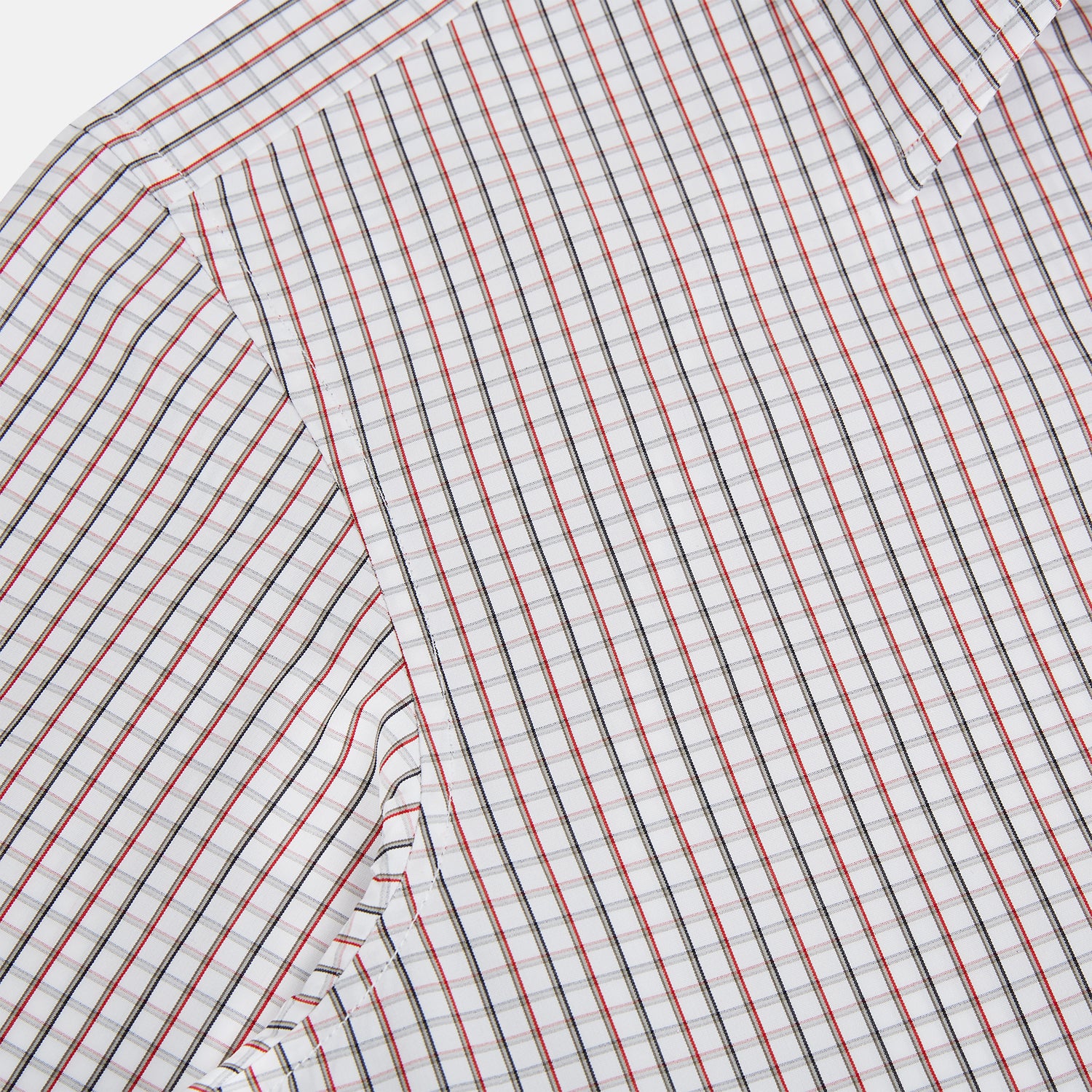 Image 6 of product Red and midnight blue Tattersall Check Windsor Shirt