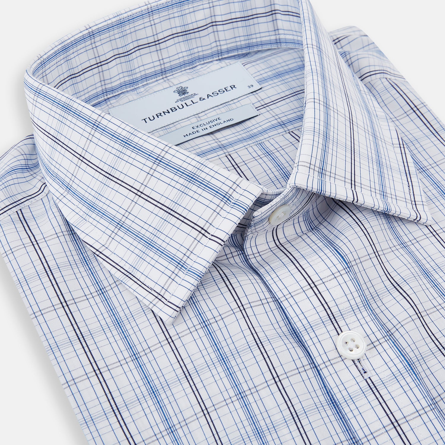 Image 2 of product Blue and Navy Multi Check Mayfair Shirt