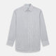 Midnight Blue Fine Track Stripe Mayfair Shirt