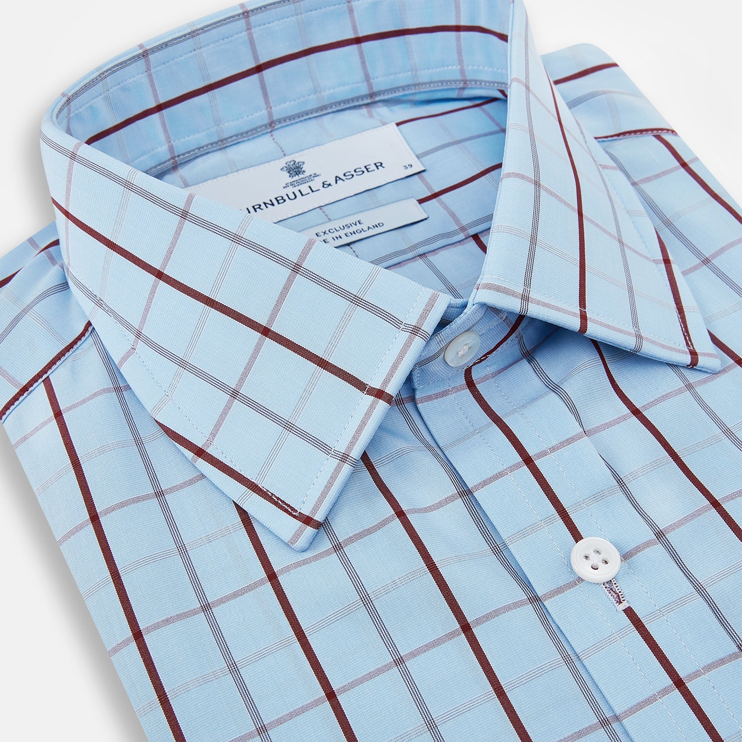 Image 2 of product Burgundy Multi Combination Check Mayfair Shirt