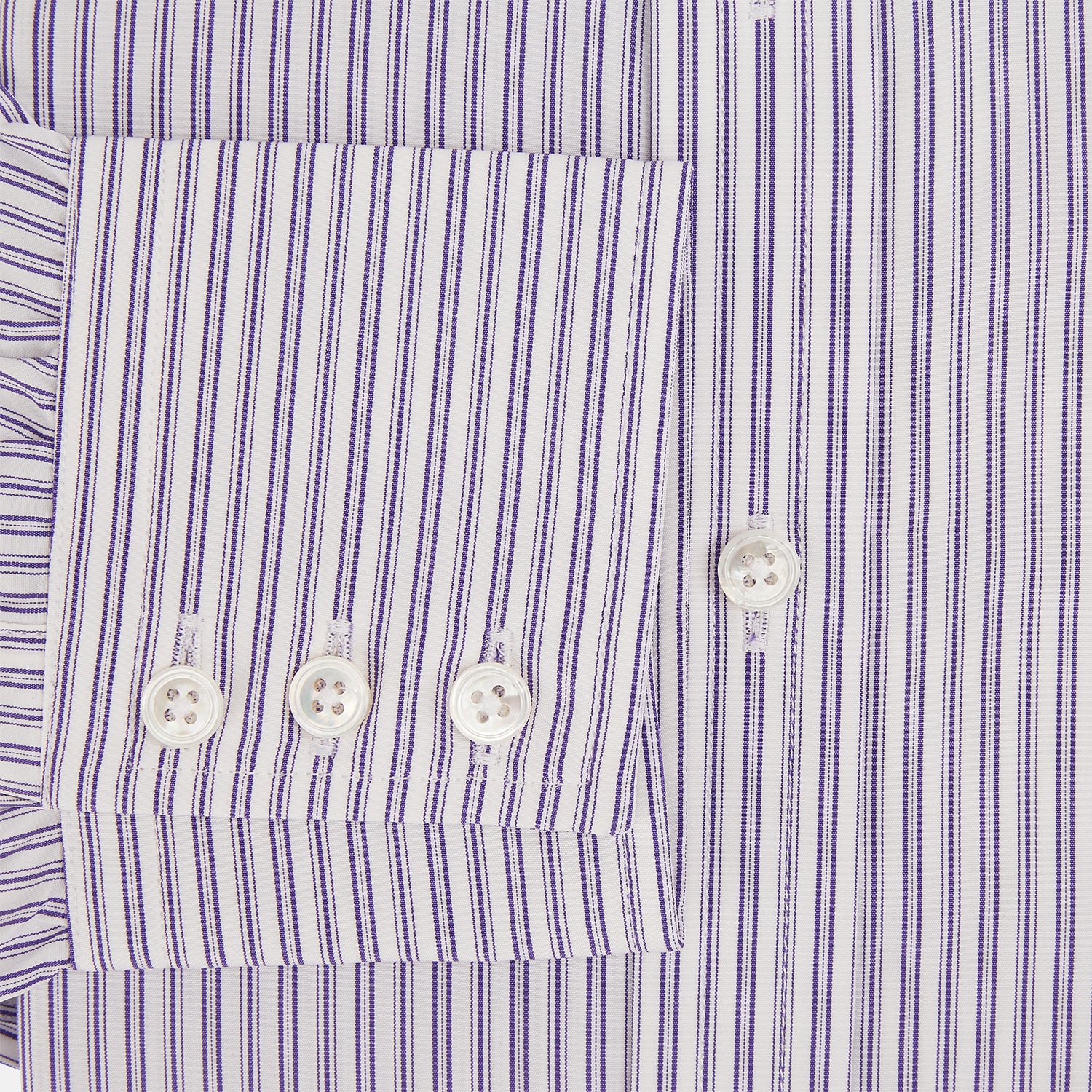 Image 4 of product Purple Ticking Stripe Mayfair Shirt