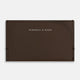 Dark Chocolate Slim Rounded Card Case