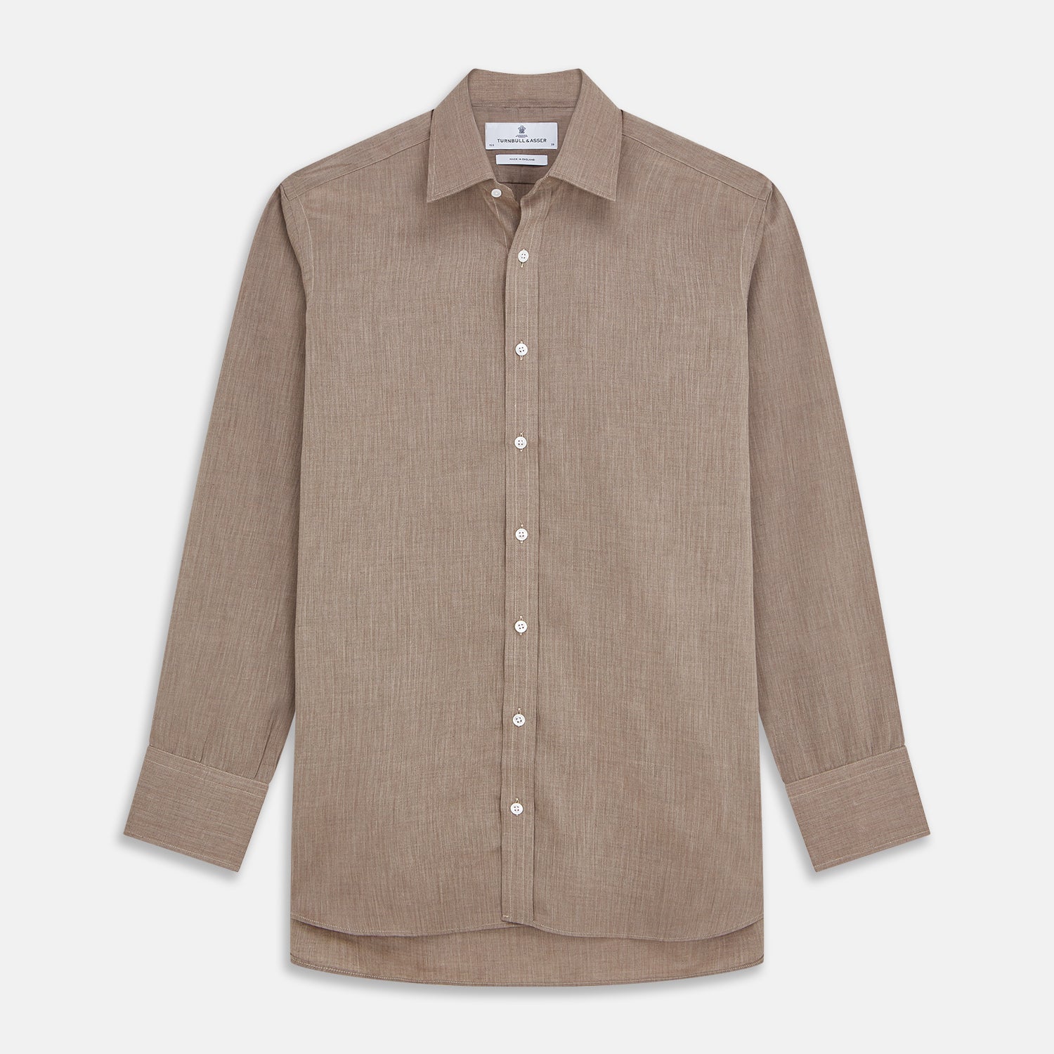 Image 1 of product Camel Cotton Melange Regular Fit Mayfair Shirt