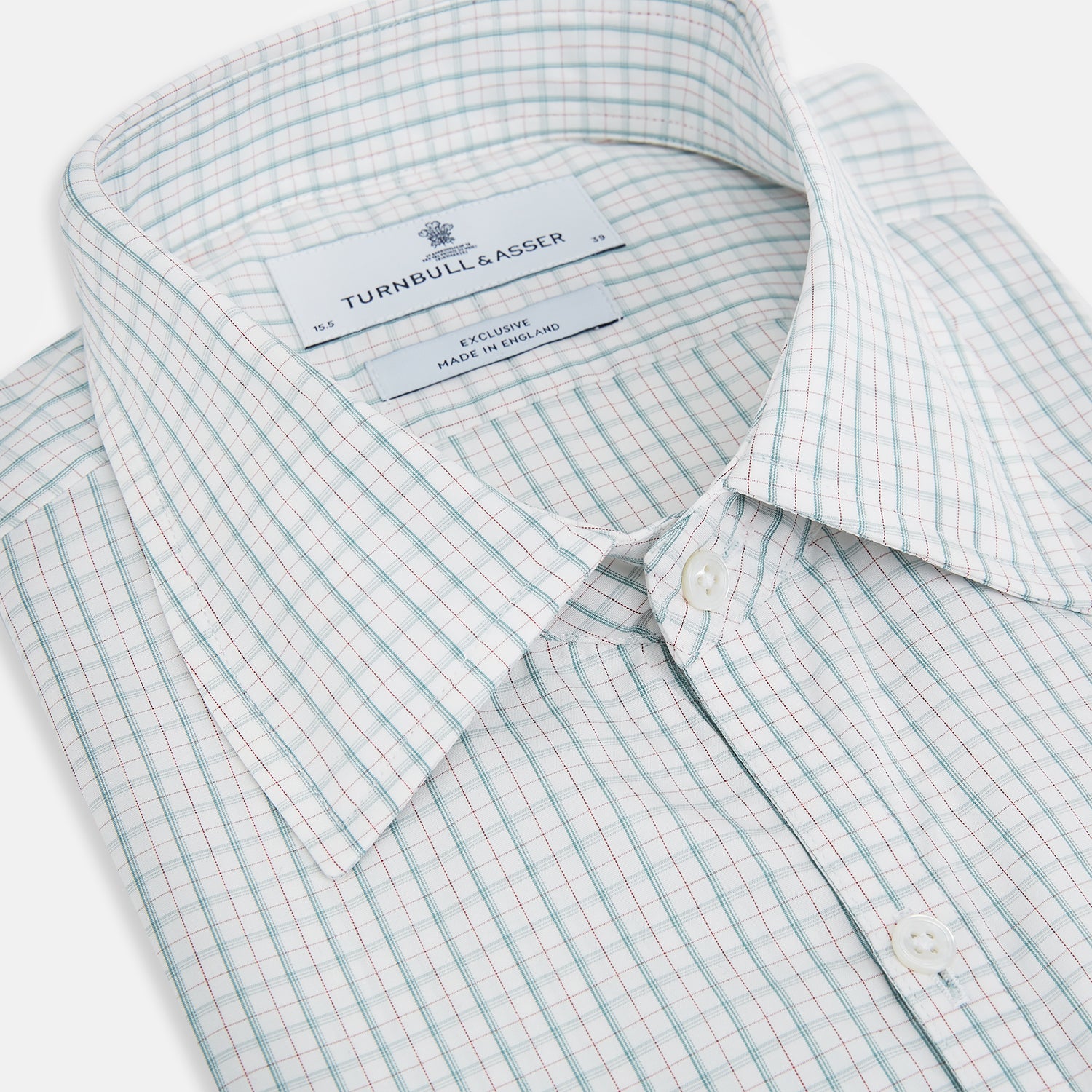 Image 2 of product Turquoise and Red Multi Check Westminster Shirt