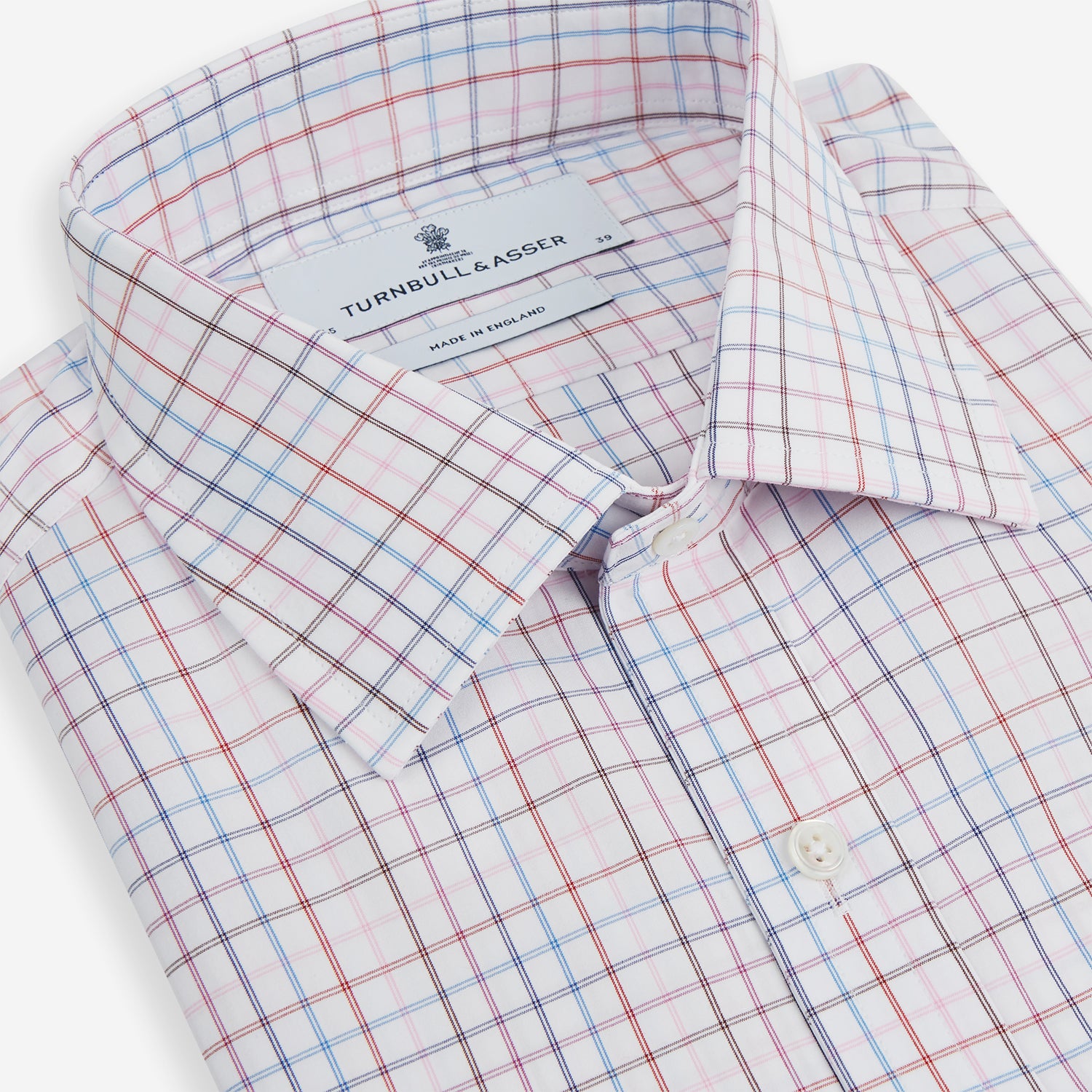Image 2 of product Pink Multi Double Grid Check Mayfair Shirt