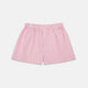 Turnbull & Asser Pink Gingham Cotton Boxer Shorts, featuring an elastic waistband, are displayed flat on a white background.