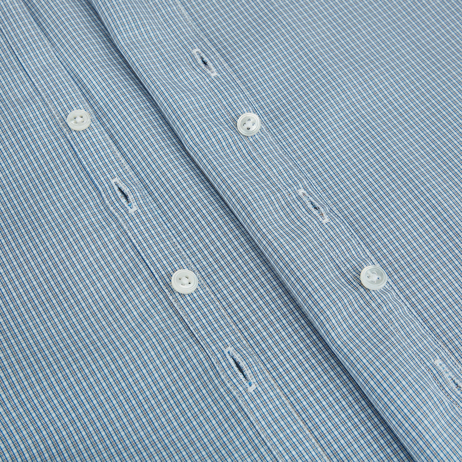 Image 7 of product BLUE AND BROWN MICRO SHADOW CHECK WESTMINSTER SHIRT