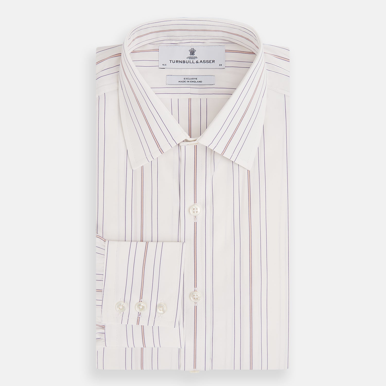 Image 5 of product Purple and Rose Multi Stripe Mayfair Shirt
