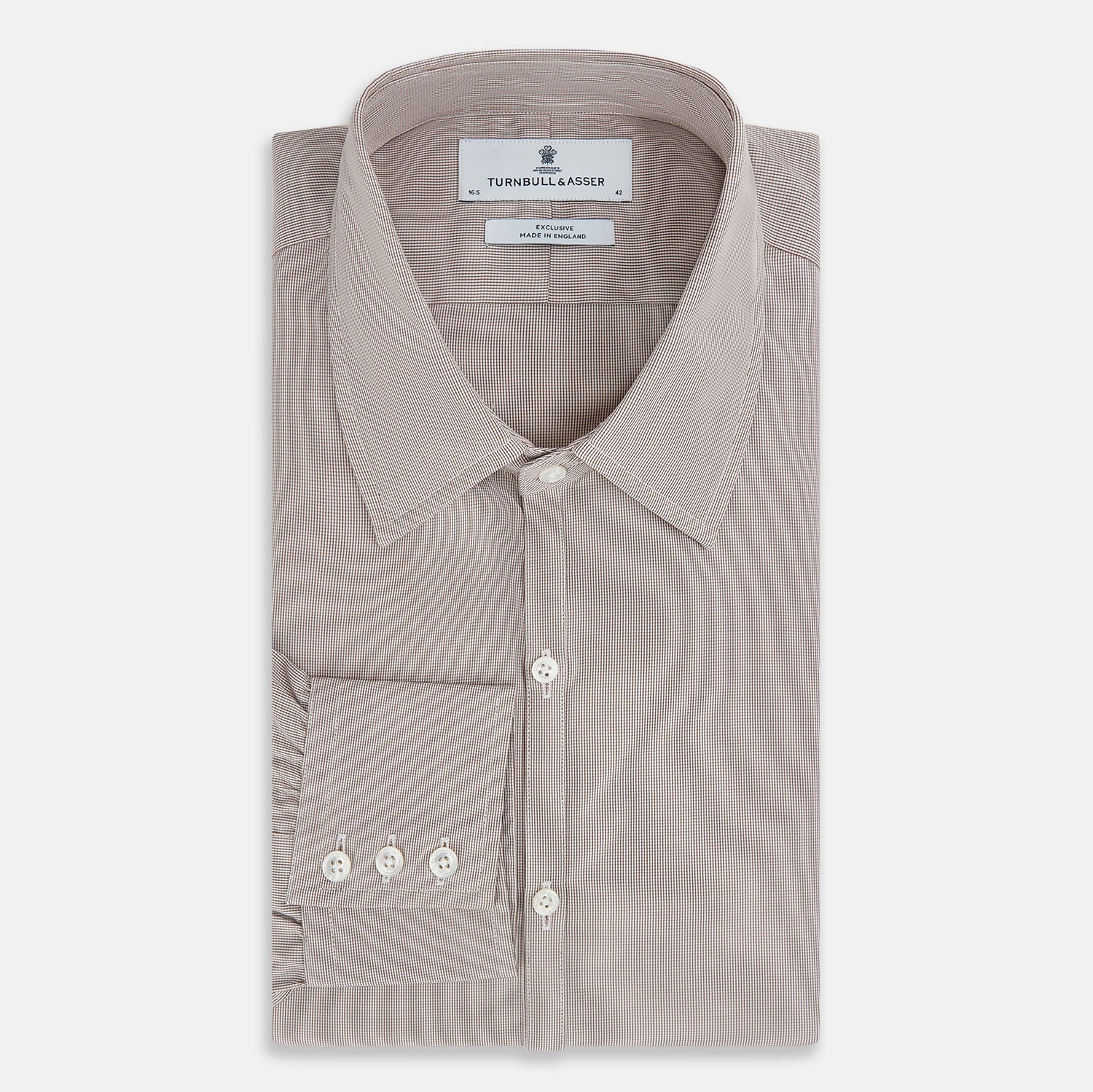 Image 5 of product BROWN MICRO GRAPH CHECK WESTMINSTER SHIRT