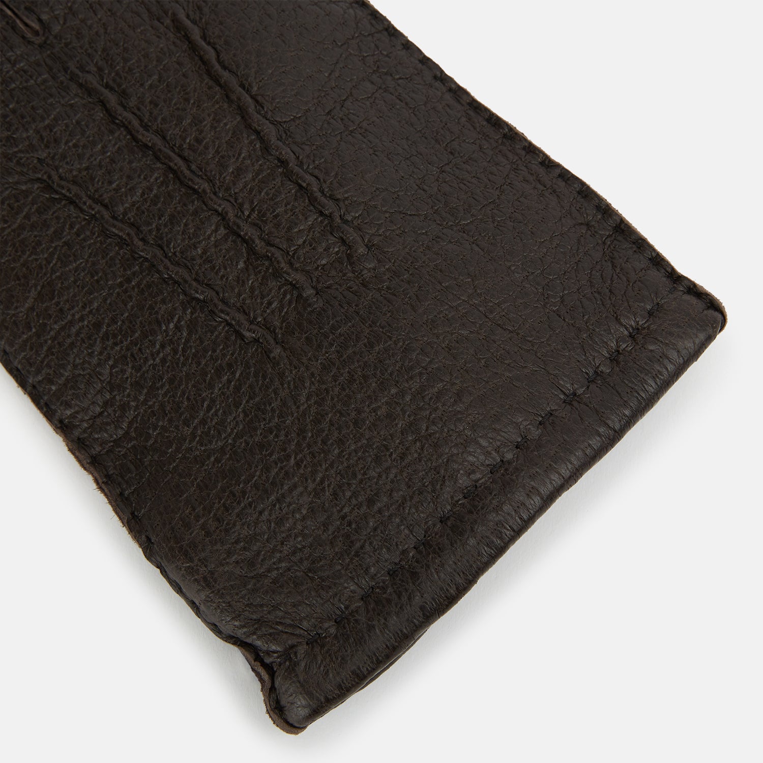 Image 2 of product Dark Chocolate Cashmere-Lined Peccary Leather Gloves