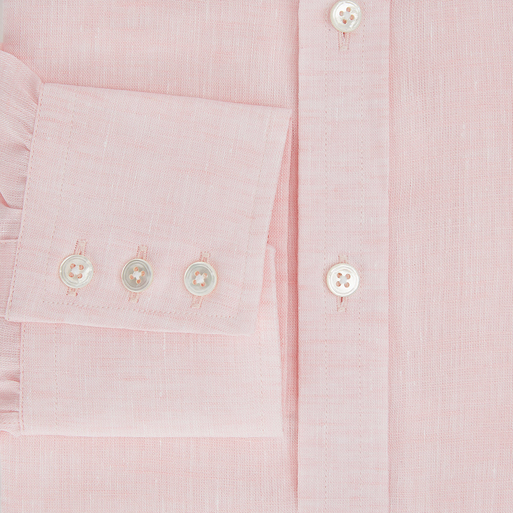 Pale Pink Linen Mayfair Shirt