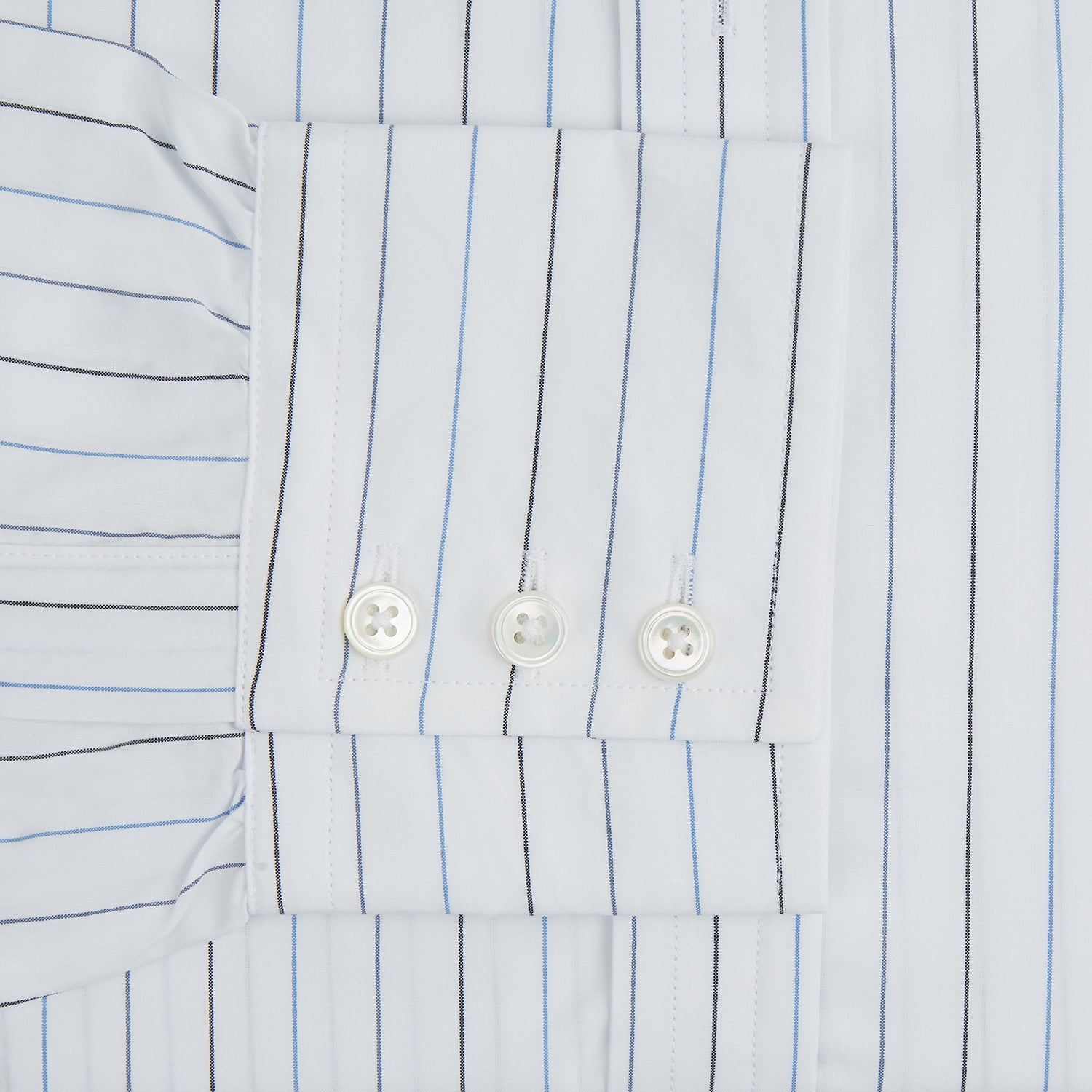 Image 4 of product Blue Wide Pinstripe Mayfair Shirt