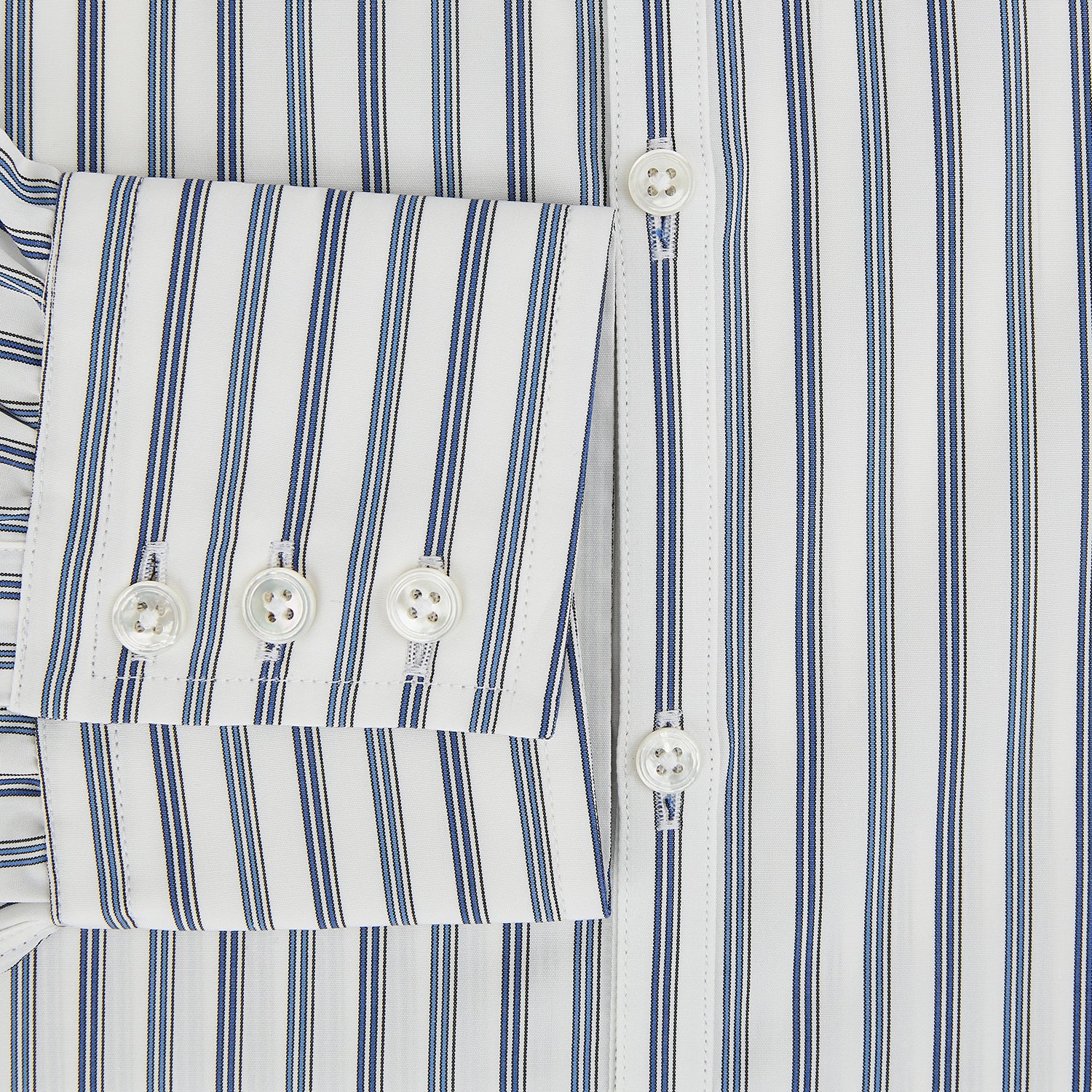 Image 4 of product Sapphire Blue Multi Track Stripe Westminster shirt