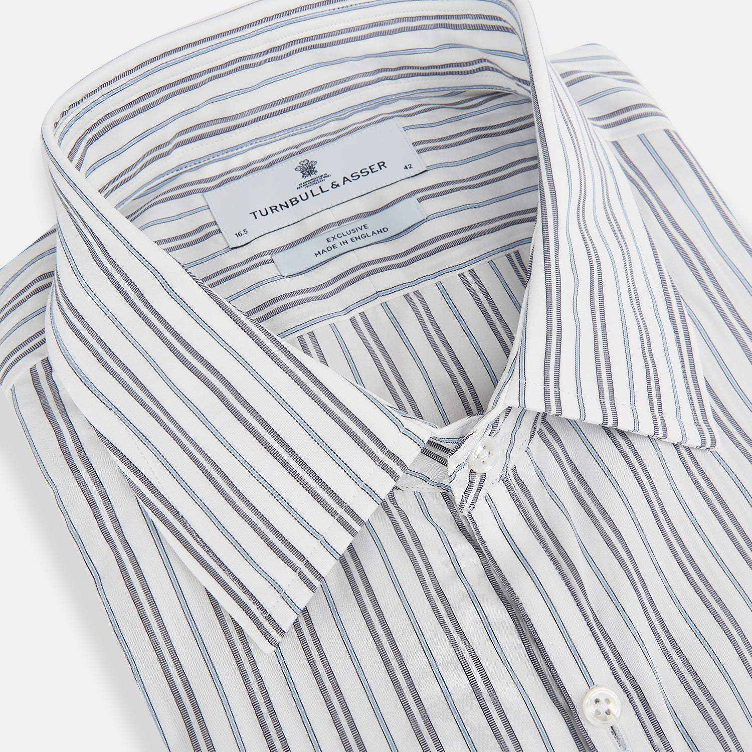 Image 2 of product NAVY AND LIGHT BLUE MULTI TRACK STRIPE WESTMINSTER SHIRT