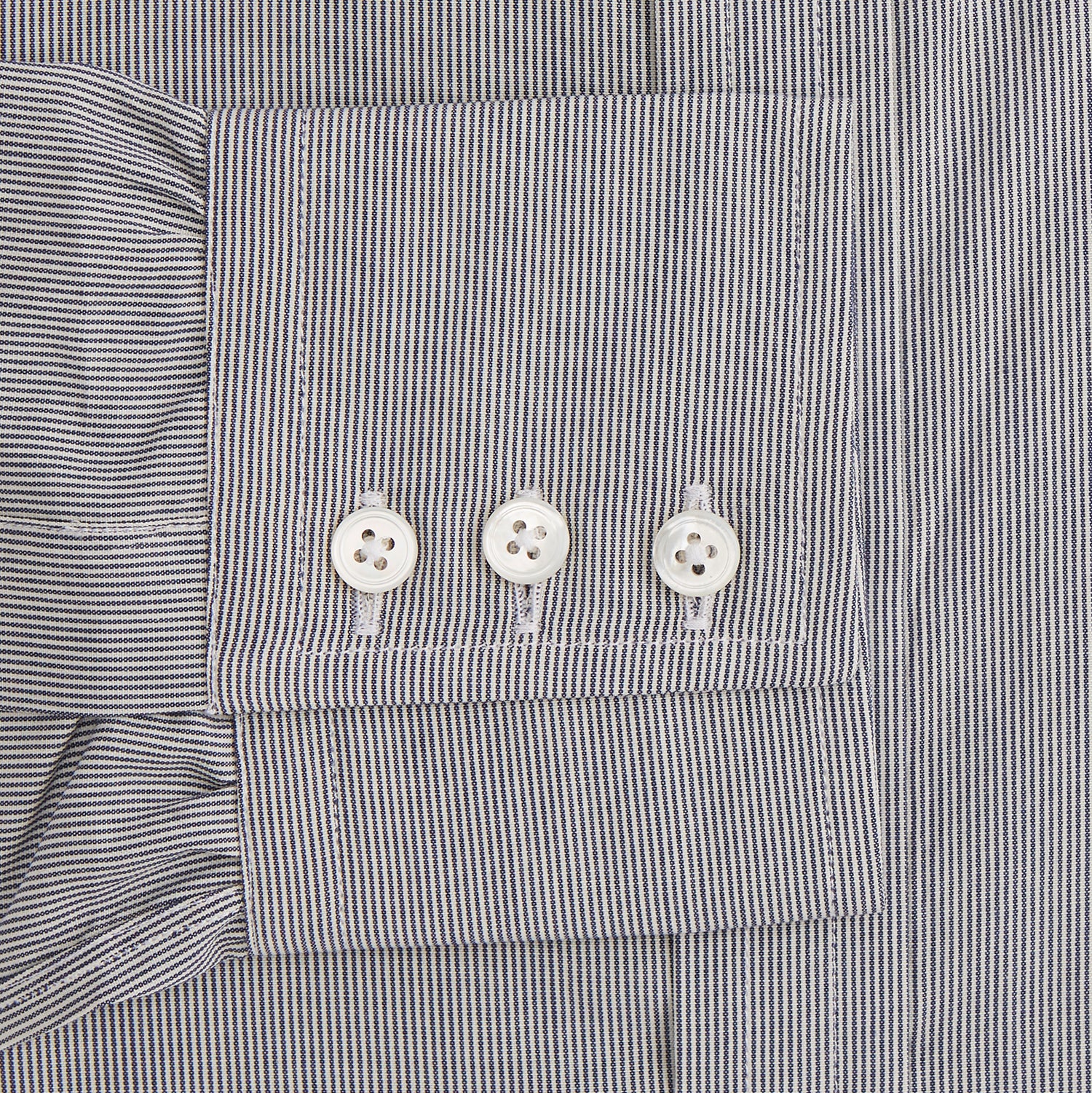 Image 4 of product Navy Fine Stripe Mayfair Shirt
