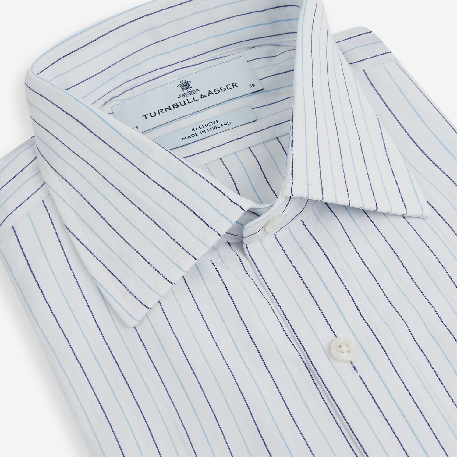 Image 2 of product Blue Wide Pinstripe Mayfair Shirt