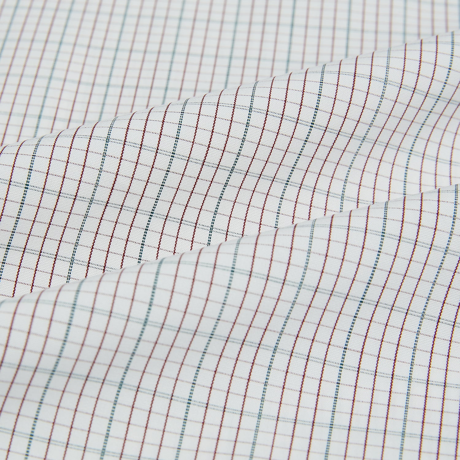 Image 8 of product BURGUNDY AND GREEN DOUBLE GRID CHECK WESTMINSTER SHIRT
