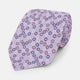 Multi-coloured Circle Lilac Silk Tie