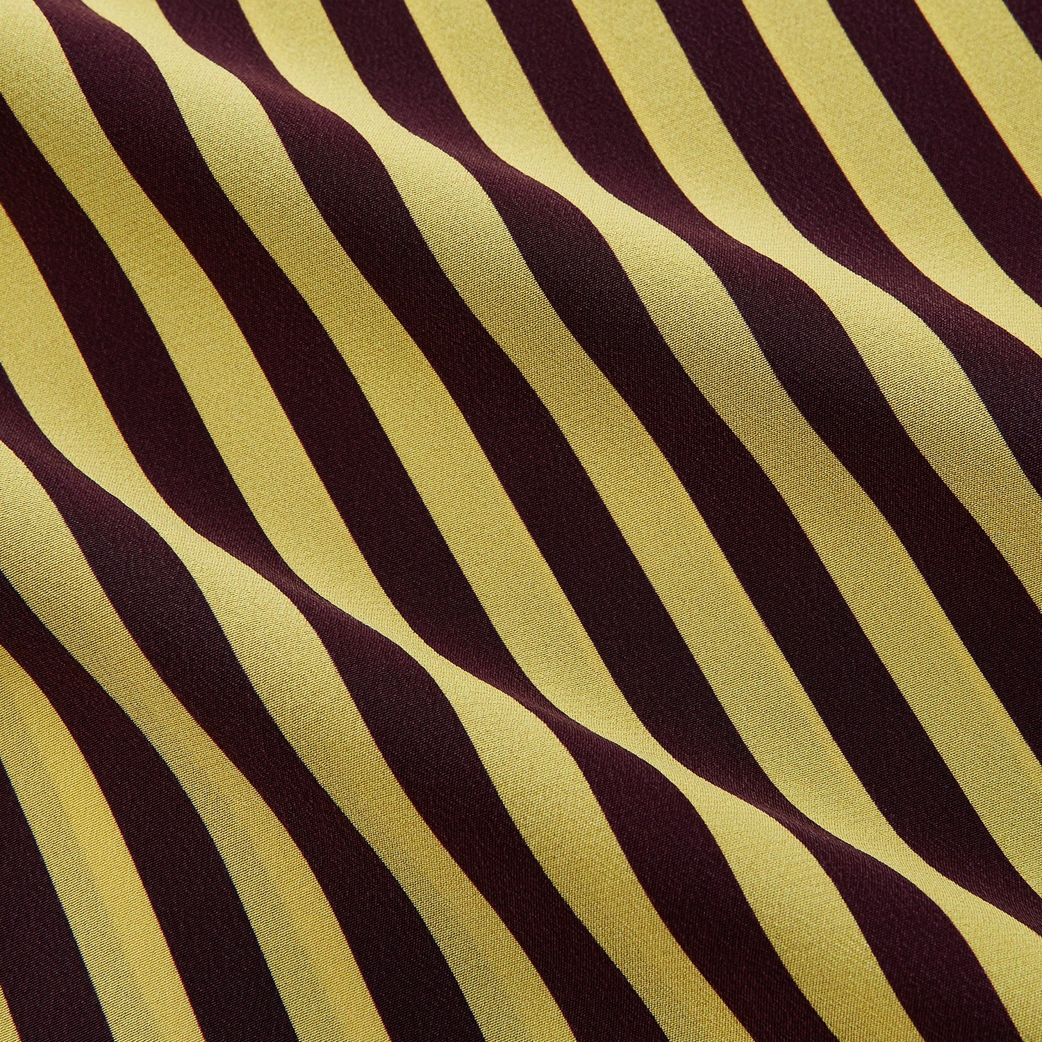 Image 3 of product Yellow and Burgundy Candy Stripe Silk Weekend Fit Harold Shirt