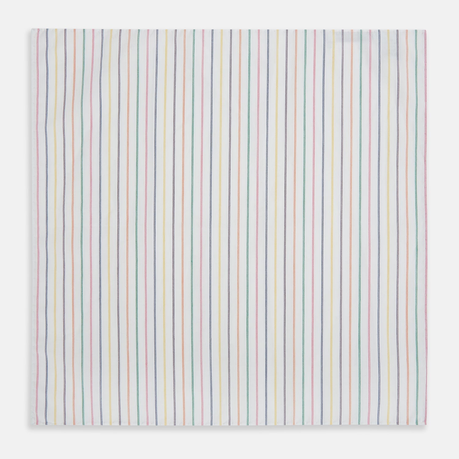 Image 1 of product Rainbow Double Pinstripe Hand-Rolled Handkerchief