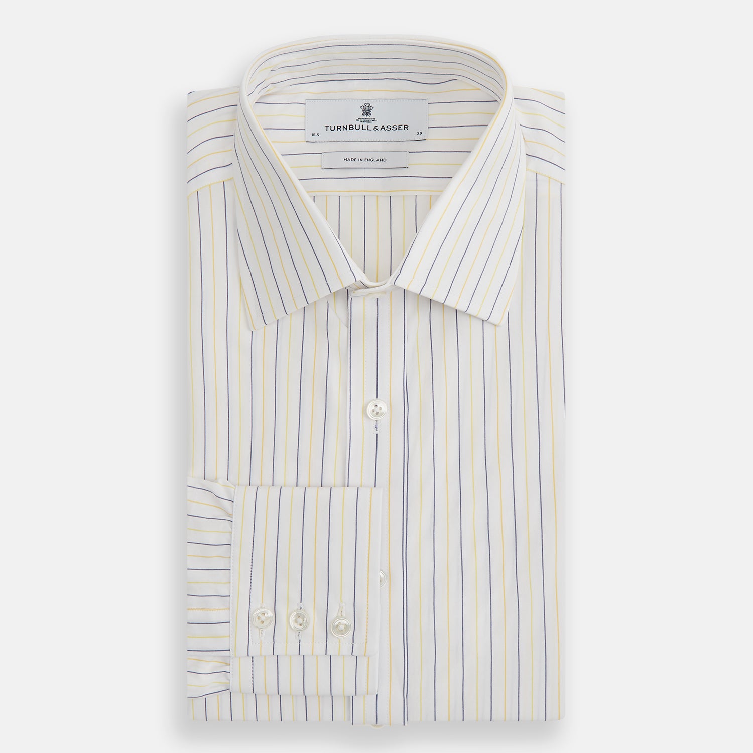 Image 4 of product Yellow Double Pinstripe Mayfair Shirt