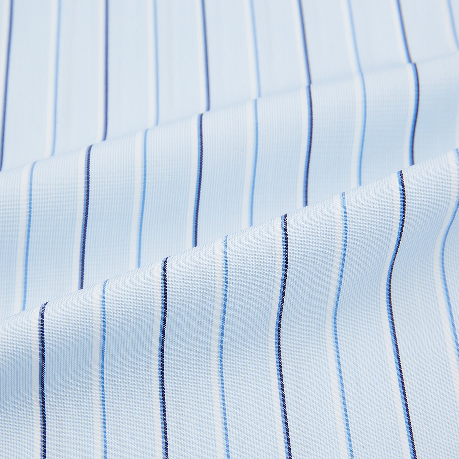 Image 6 of product Navy and Blue Combination Stripe Mayfair Shirt